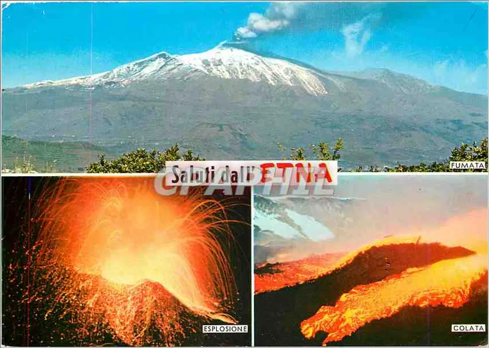 Étna — Explosões e fluxos de lava — Editor Cadet, n° 270 - Frente