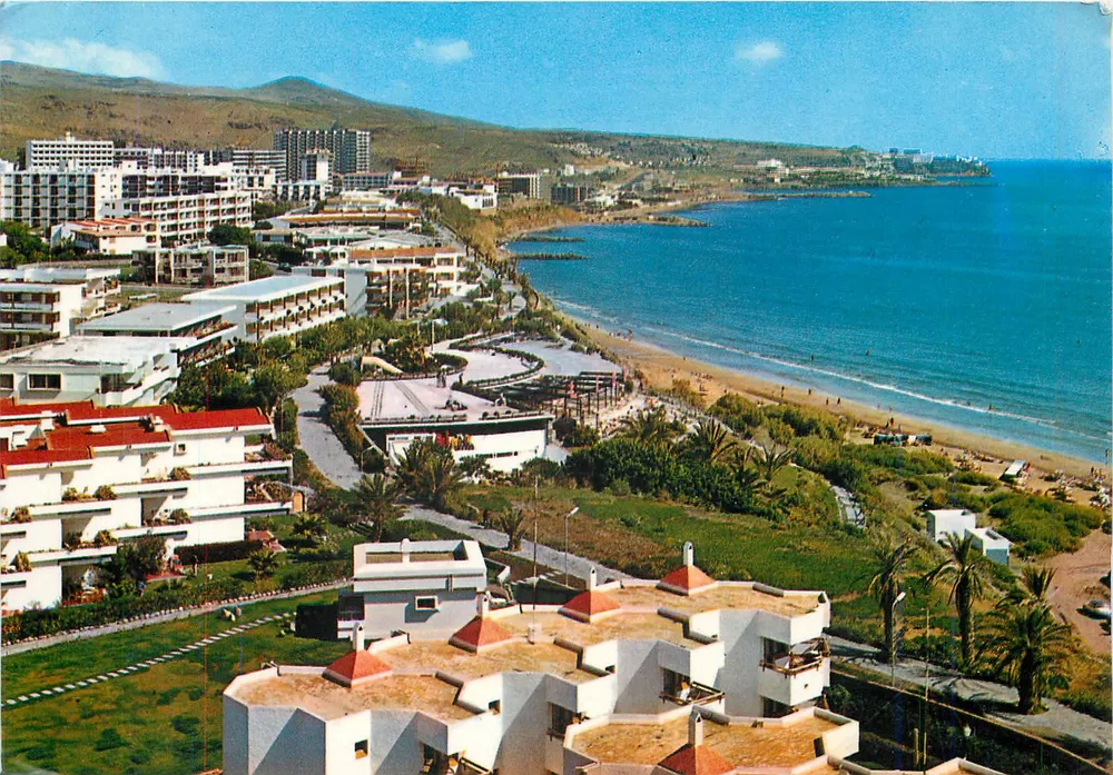 Las Palmas de Gran Canaria — Luftbild der Playa del Inglés — Verlag Las Palmas de Gran Canaria, Nr. 6081 - Vorderseite