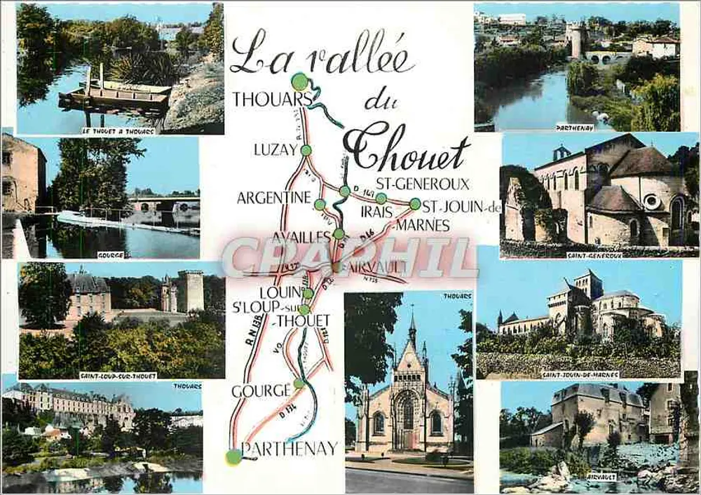Die Chouet-Tal — Thouars, Luzay, Saint-Jouin-de-Marnes, Saint-Loup-sur-Thouet — Verlag Veritable - Vorderseite