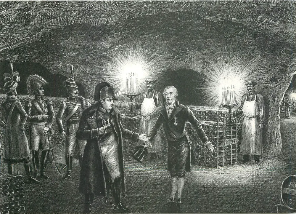 Napoleon I — Besuch der Moët & Chandon Keller — Épernay - Vorderseite