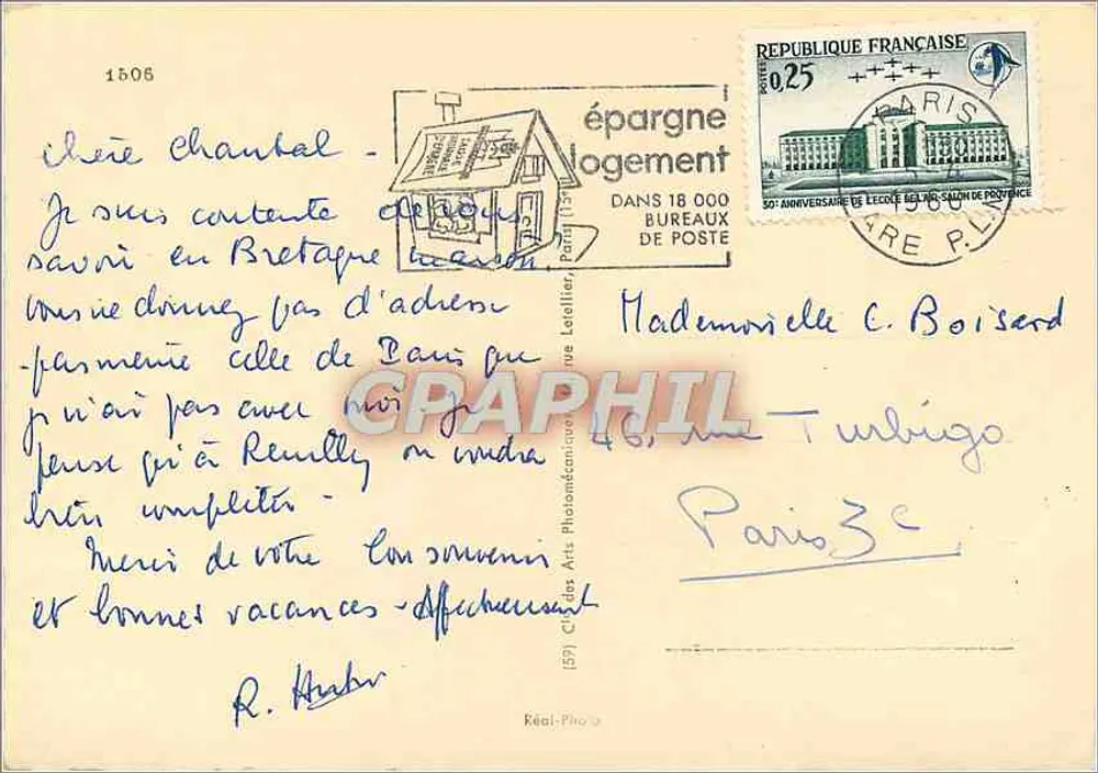 Ilha de Oléron — La Perroche, o Cloître - Verso