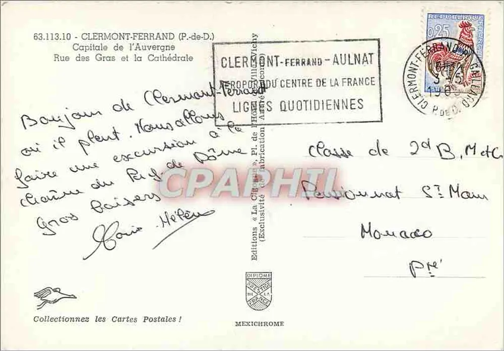 Clermont-Ferrand — Kathedrale — Éditions Iris - Rückseite