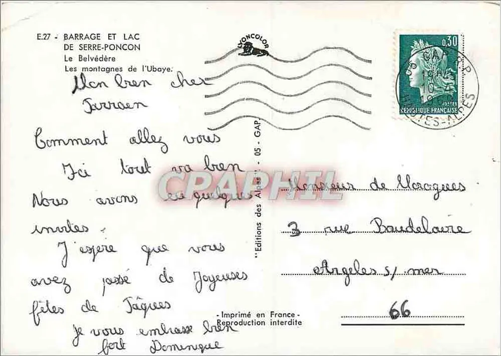 Staudamm und See von Serre-Ponçon — Der Belvédère der Ubaye — Éditions des Alpes - Rückseite