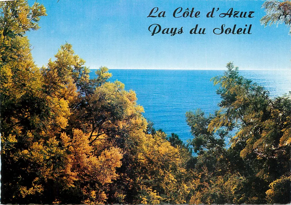 Die Côte d'Azur — Land der Sonne — Mimosas Riviera — Verlag: Alcoy Druck - Vorderseite