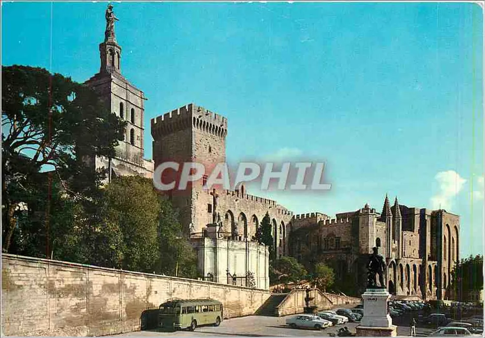 Avignon — Das Papstpalast (15. Jahrhundert) - Westfassade und N.D. des Dômes — Éditions NIMÉRA - Vorderseite