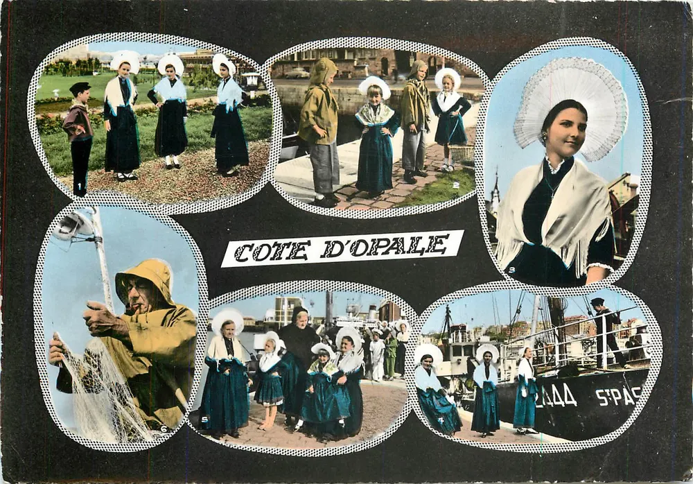 Costa da Opala — Cenas de vida e trajes tradicionais — Edições 'La Chapelle' (Marne) - Frente