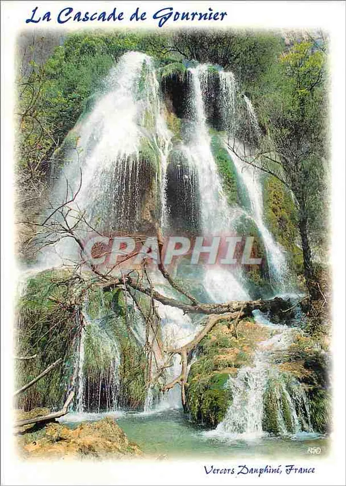 Die Gournier-Wasserfälle — Vercors, Dauphiné, Frankreich — Edition Chabrier - Vorderseite
