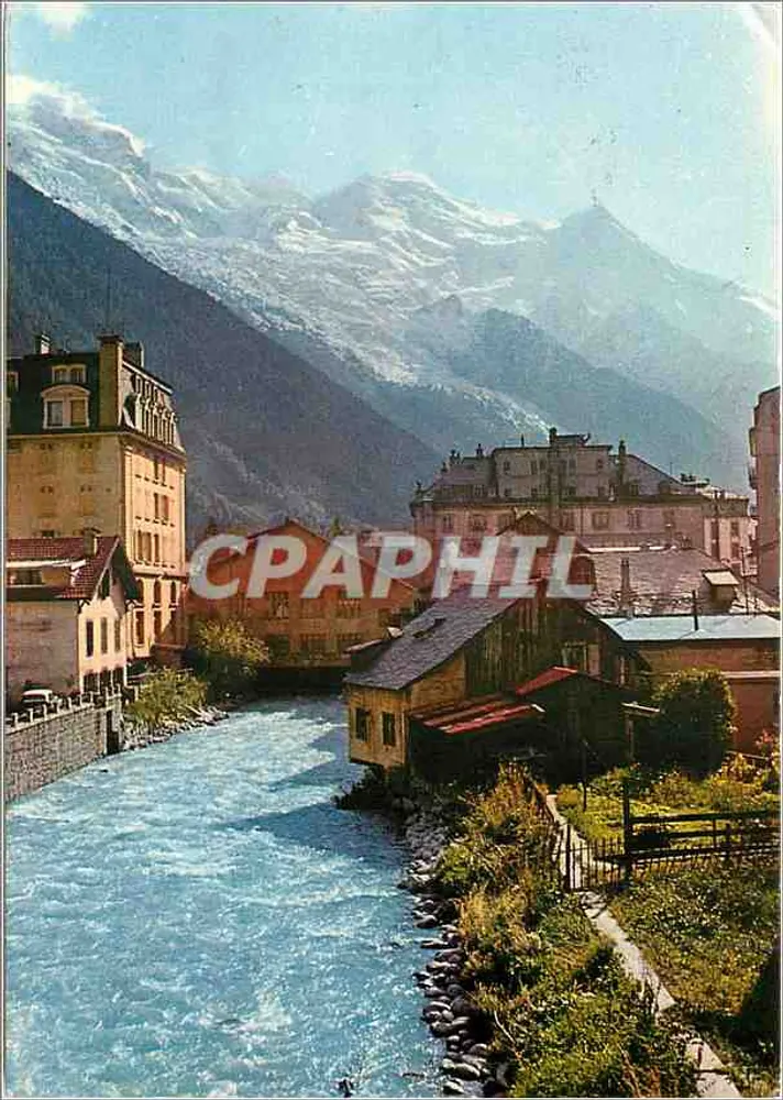 Chamonix - Mont-Blanc — Blick auf die Mont-Blanc-Kette — Editions & La Capital - Vorderseite