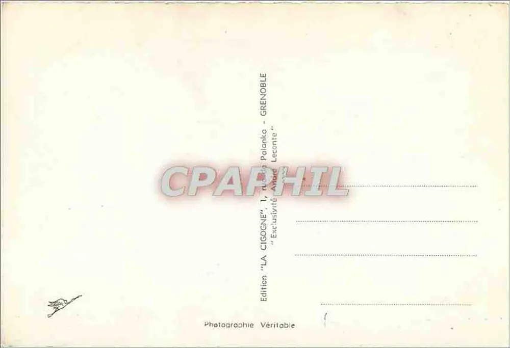 Les Grands Goulets — Vista do cânion com passagem rodoviária — La Cisogne, n°1011 - Verso