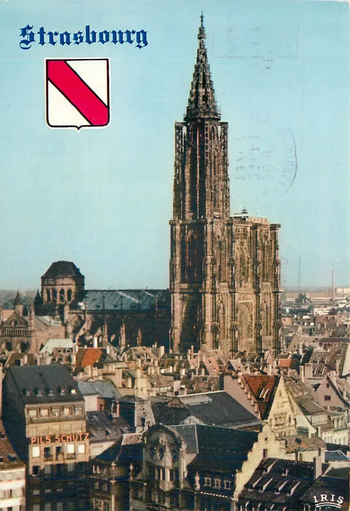 Straßburg — Ansicht der Kathedrale Notre-Dame — IRIS Editions - Vorderseite