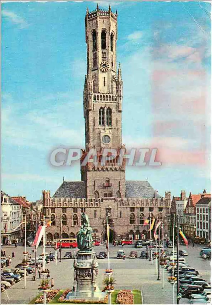 Bruges — Grand-Place e Belfort — Imprensa de Bruges - Frente