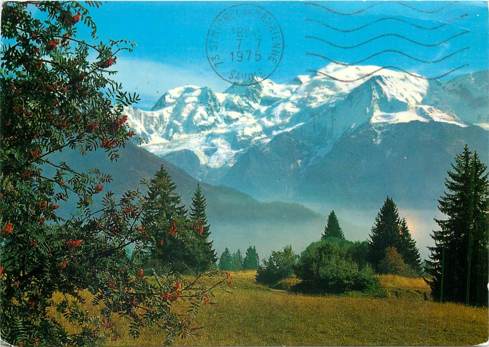 Mont Blanc — Panoramablick — Éditions SPADEM, n° 74 PE 51 - Vorderseite