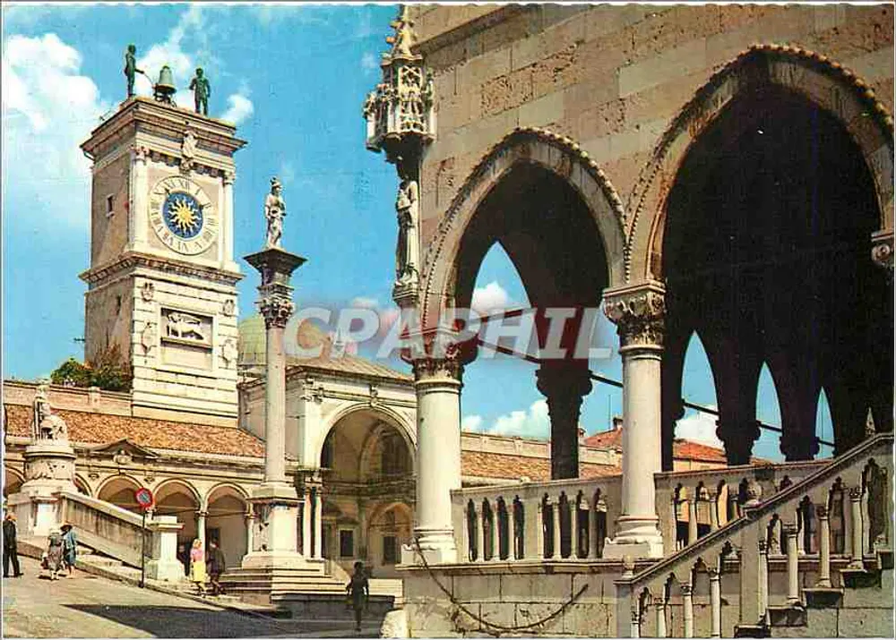Piazza Libertà und Torre dell'Orologio — Udine — Ed. Cartolnova, n° 10 - Vorderseite