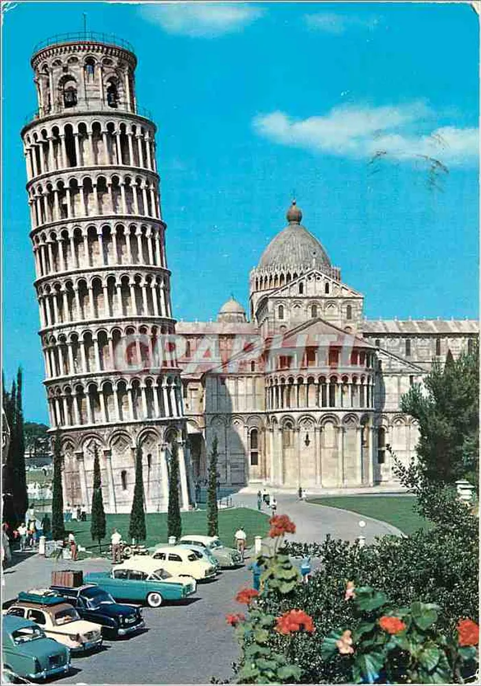 Pisa — Leaning Tower and Apse of the Duomo — Publisher Alferocchi, no. 30509 - Front