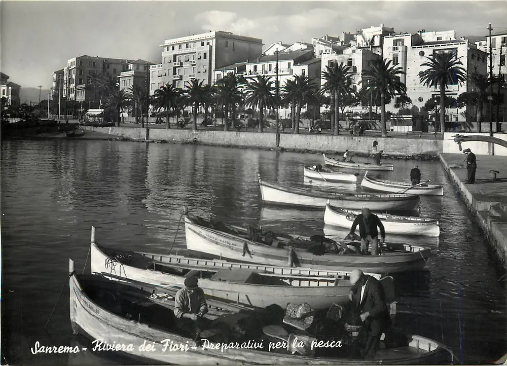 Sanremo - Riviera der Blumen - Vorbereitungen zum Fischen — Verlag Zappa C. n° 305 - Vorderseite