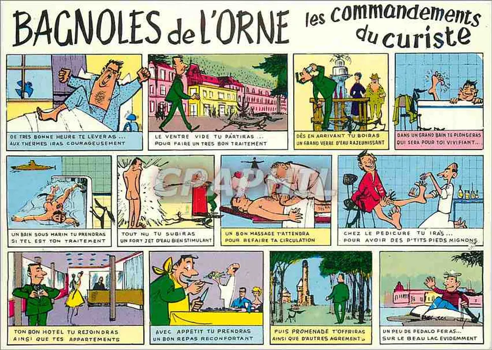 Bagnoles de l'Orne — os mandamentos do curista — Artaud Éditeurs - Frente