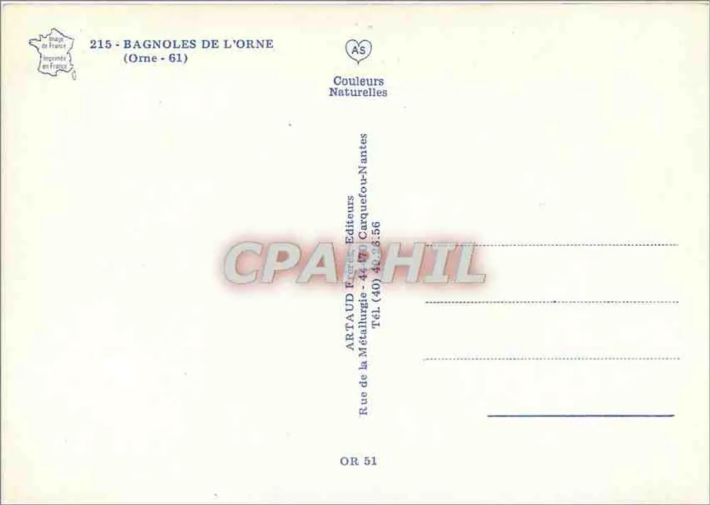 Bagnoles de l'Orne — os mandamentos do curista — Artaud Éditeurs - Verso