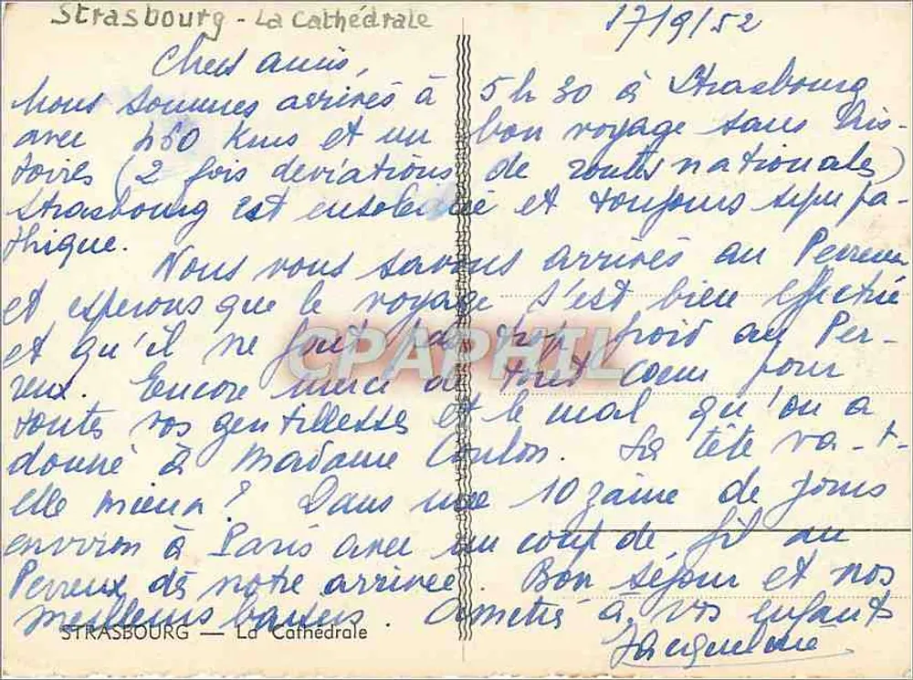 Estrasburgo — A Catedral — Editor: STRASBOURG — A Catedral - Verso