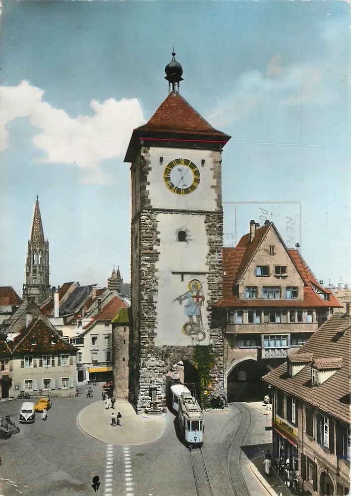 Fribourg-en-Brisgau — Turm der Uhr und Kathedrale — Edition Breuil - Vorderseite