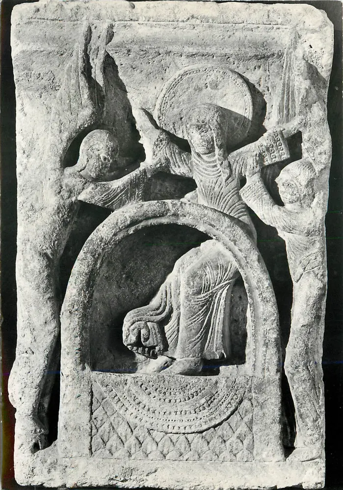 Die Aufnahme der Jungfrau — romanischer Reliefschnitt — Edition des Musée Rolin in Autun - Vorderseite