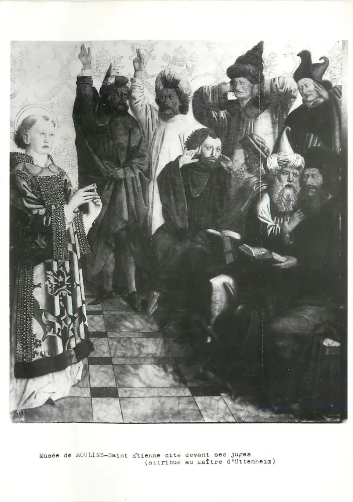 Museum von Moulins - Saint Étienne vor seinen Richtern — zugeschrieben dem Meister Uttenheim - Vorderseite
