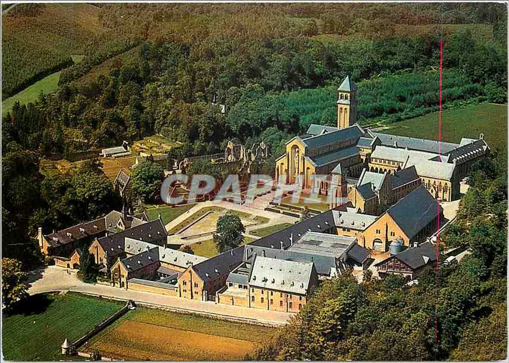 Abbaye Notre-Dame d'Orval — Widok z powietrza - Awers