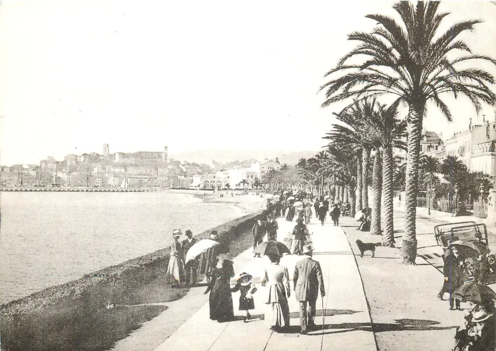 Cannes — La Promenade de la Croisette — verso 1920 — Le Éditions CTHIL, Nizza - Recto