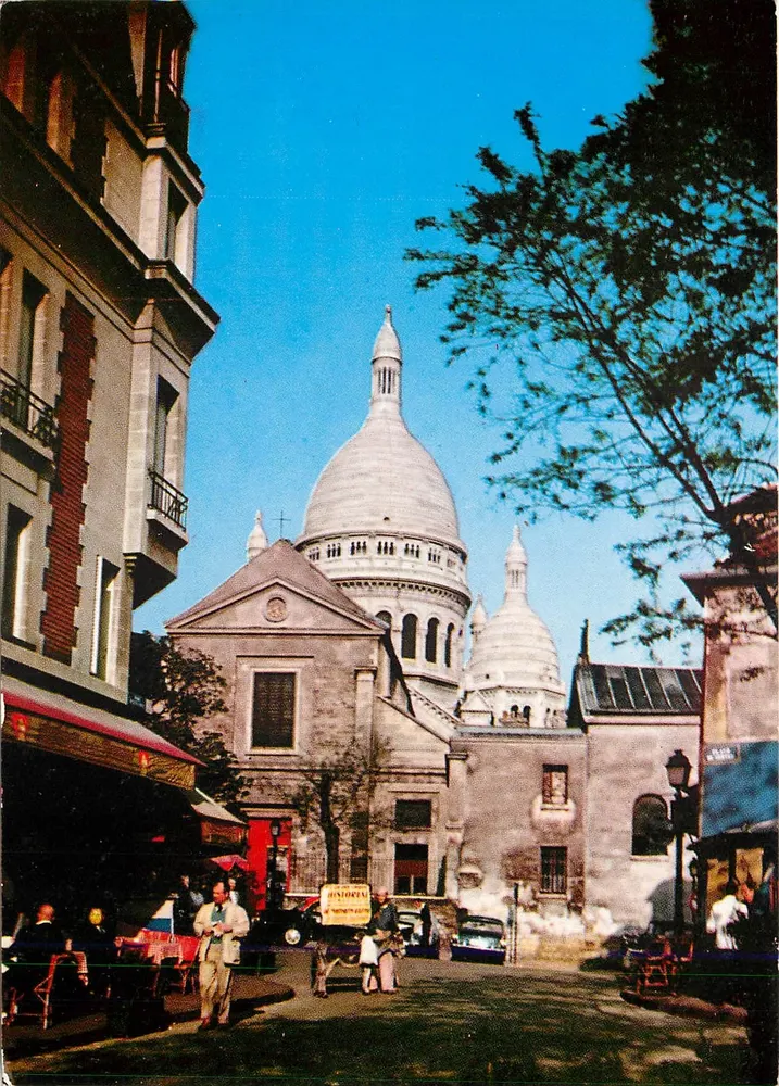 Paris — Place du Tertre und der Sacré-Cœur von Montmartre — Ed. LYNA-PARIS, n° 537 - Vorderseite