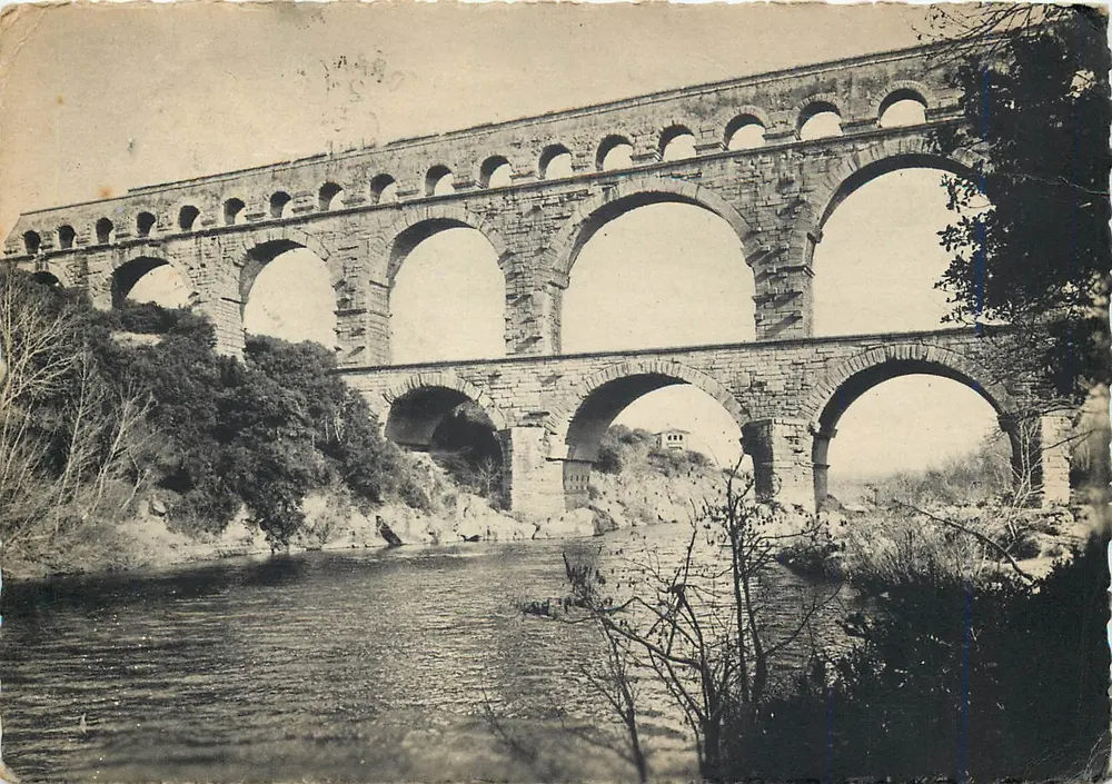 Ponte du Gard — aqueduto romano — Éditions Paris-Nice, n° 505 - Frente