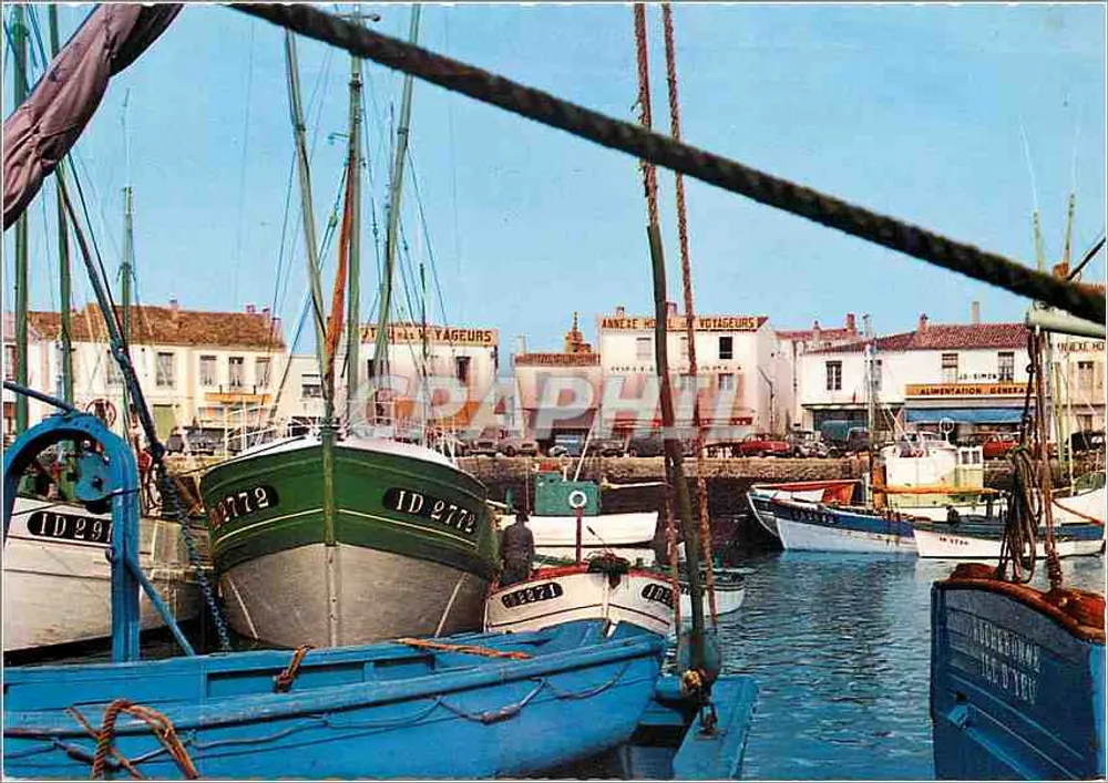 Barcos em Port-Joinville — Ilha de Yeu (Vendée) — Edições LUMIÈRE-BEAUTI - Frente