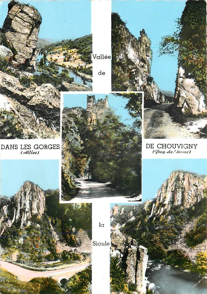 Nas Gorges (Alliez) — Vale da Sioule — Editor CIM, n° 4007 - Frente