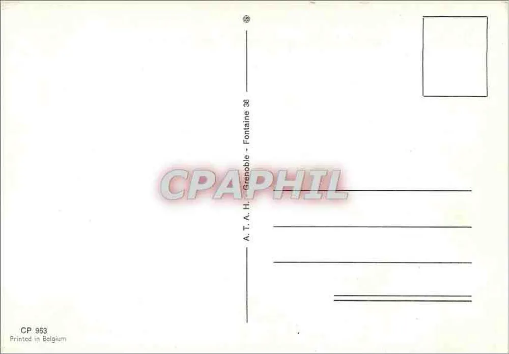 Natal — decorações — A.T.A.H. Grenoble - Verso