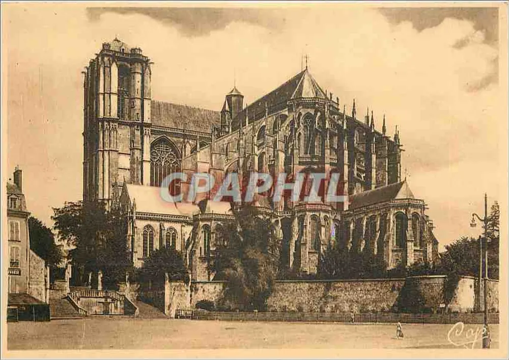Le Mans — A Abside da Catedral — Ch des Arts Photomécanique - Frente