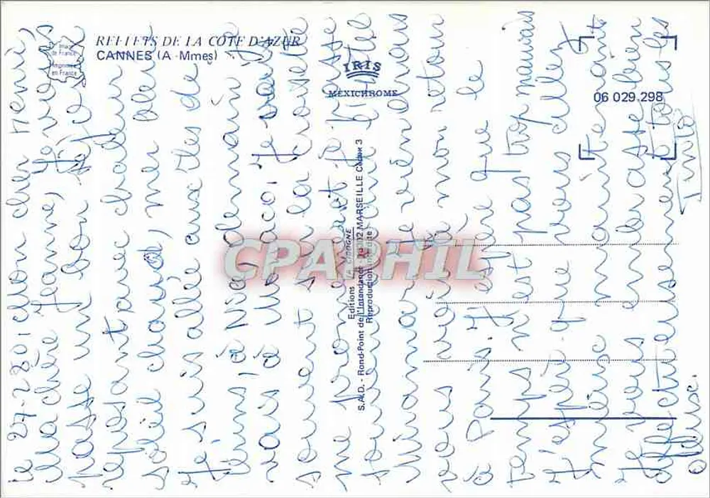 कैन्स — पैनोरमिक दृश्य और समुद्र तट — एडिशन्स मेक्सिक्रोम - पीछे