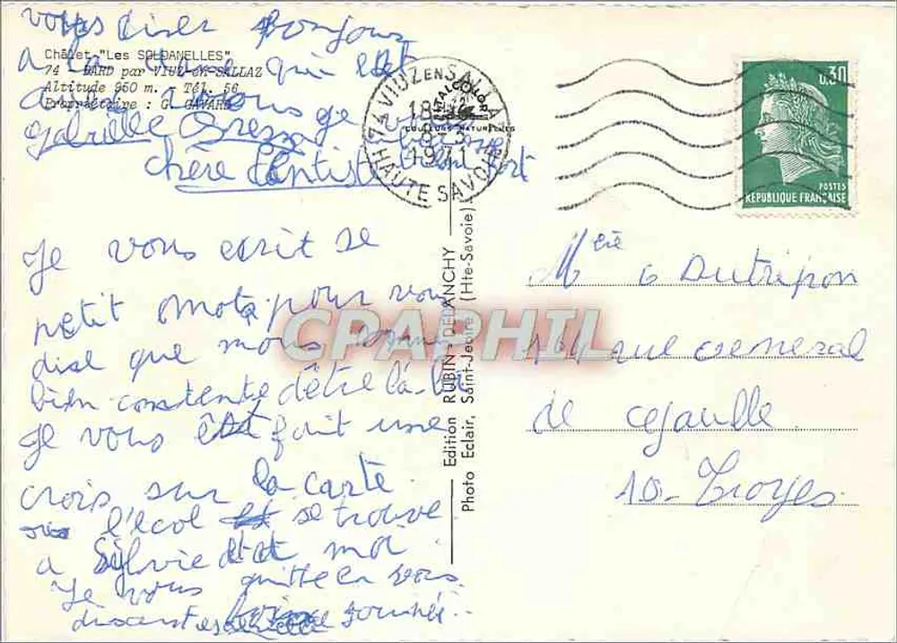 Castelo "Les Solaivelles" — Saint-Jean-de-Ruiz — Edição Edlair - Verso