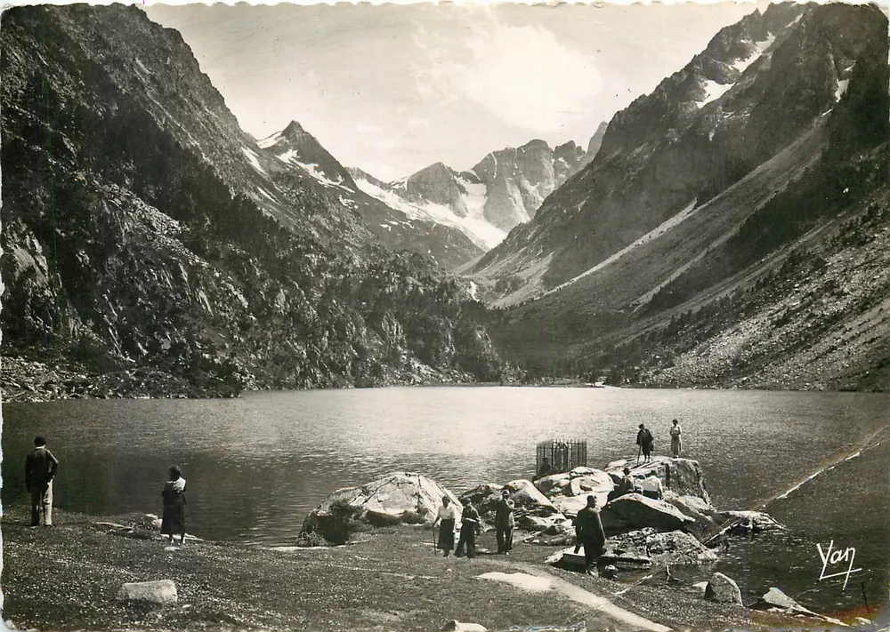 Lac de Gaube — Blick auf den See und den Vignemale — Edition Photo O.U.I. T. Lourdes - Vorderseite
