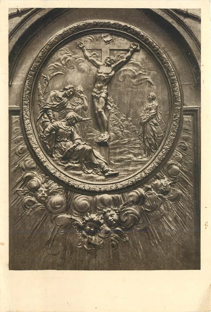 Kathedrale von Orléans — Lambris des Chors — Die Kreuzigung — Édit. R. Honfleur - Vorderseite