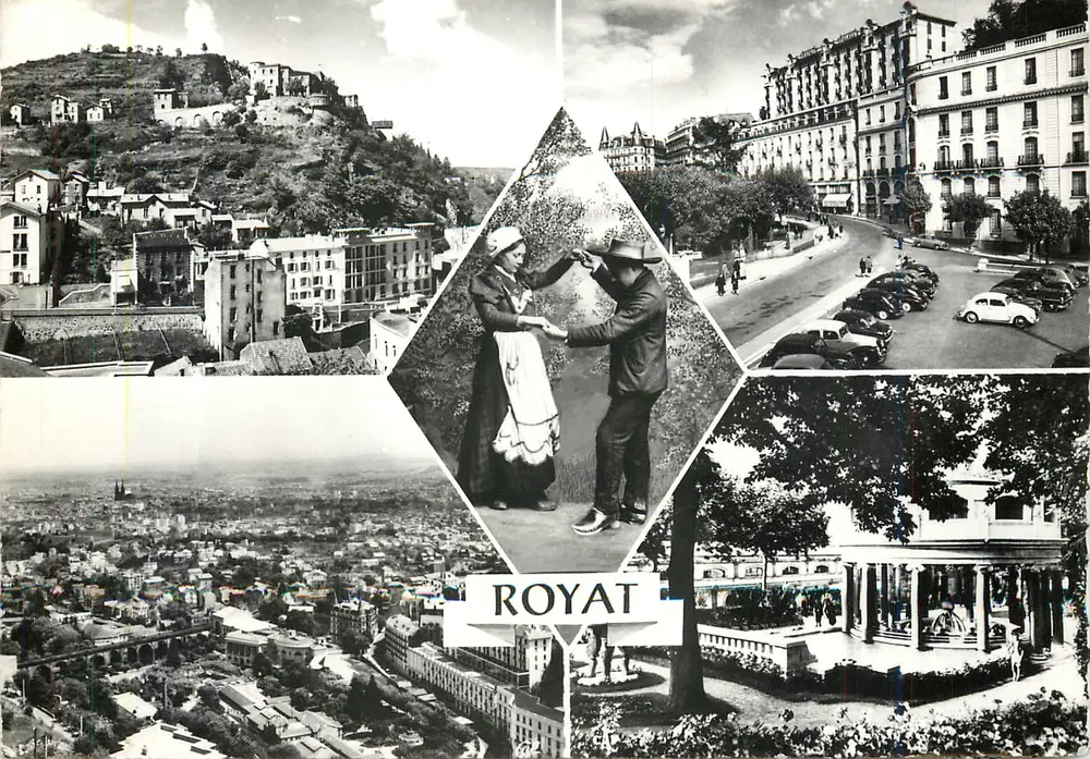 Royat — vista geral — Cie des Arts Photomécaniques - Frente
