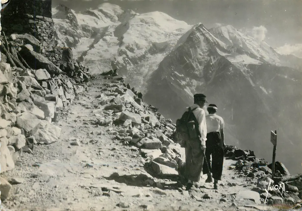 Der Mont-Blanc von der Hütte des Brevent gesehen — J. Vion — Éditions d'Art - Vorderseite