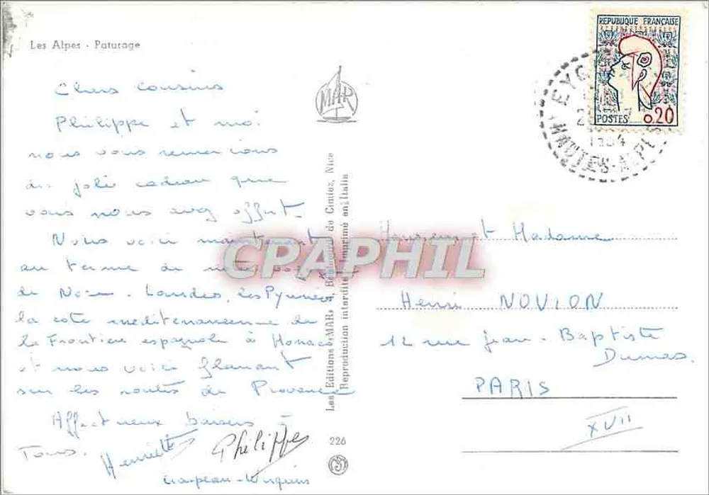 As Alpes - Paturagem — Les Éditions d'Alpes, n°226 - Verso