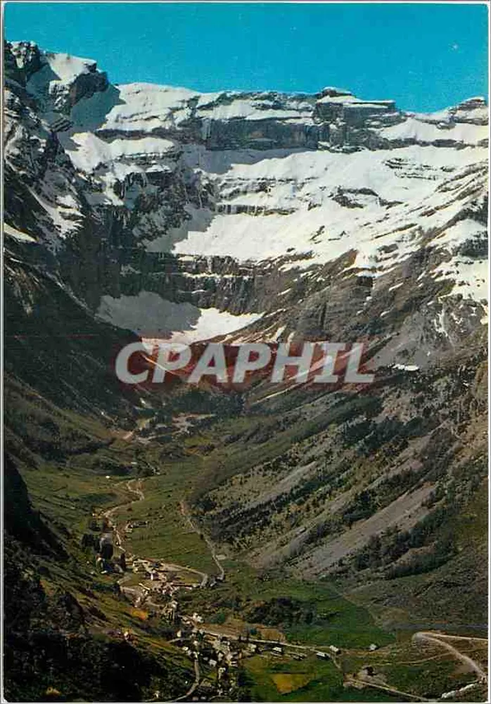 Die Pyrenäen - Das Dorf und der Cirque de Gavarnie (Höhe 1357 m) — Gavarnie-Ordesa (Spanien) — Verlag A. Boucet, Nr. 9427.08 - Vorderseite