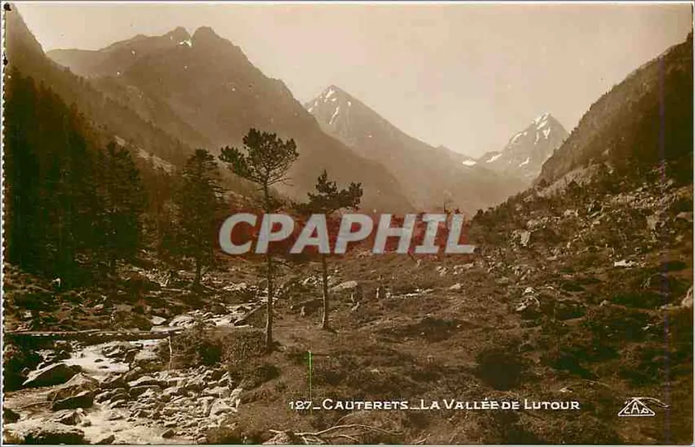 A Vale de Lutour — Cauterets — editor C. P. Strasbourg - Frente