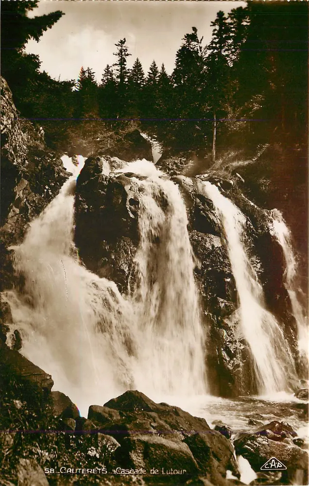 Cauterets — Cachoeira de Lutour — C.A.P. n°58 - Frente