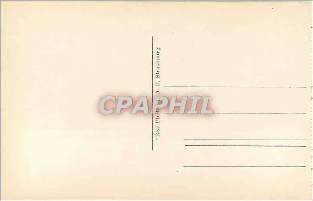 Valle da Paillière — Cauterets — editor A.P. Strasbourg - Verso