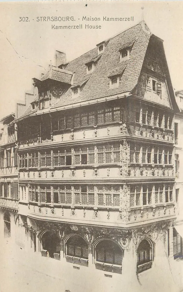 Strasbourg - Casa Kammerzell — editor Bergeret, n° 302 - Frente