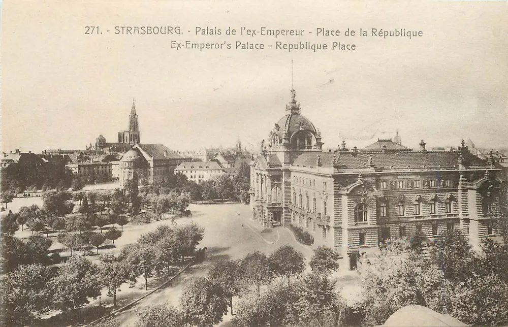 Straßburg - Palast des ehemaligen Kaisers - Place de la République - Verleger Marcus, n° 271 - Vorderseite