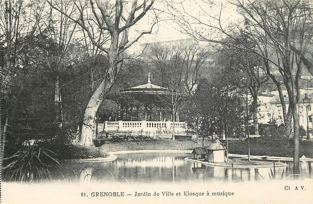 Grenoble — Stadtpark und Musikkiosk — CI A V. n°01 - Vorderseite