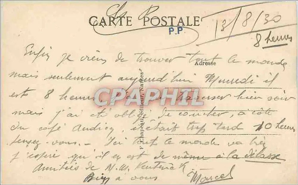 St-Brévin-l'Océan (Loire-Inf.) — Rocher de l'Ours — editor P.P. n° 951 - Reverso