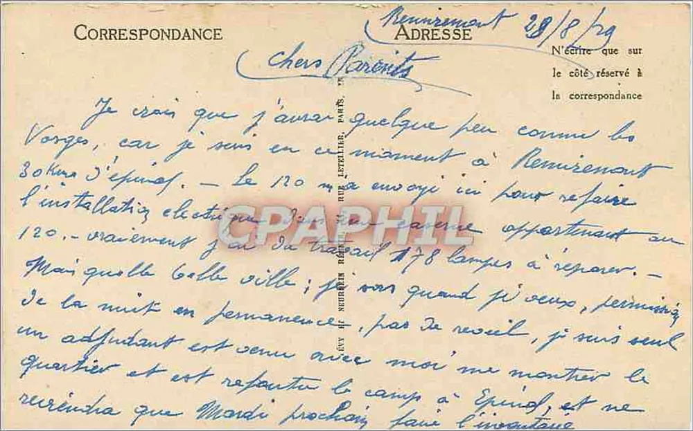 Remiremont — Pod lasem — LL (n°52) — Notatka - Rewers