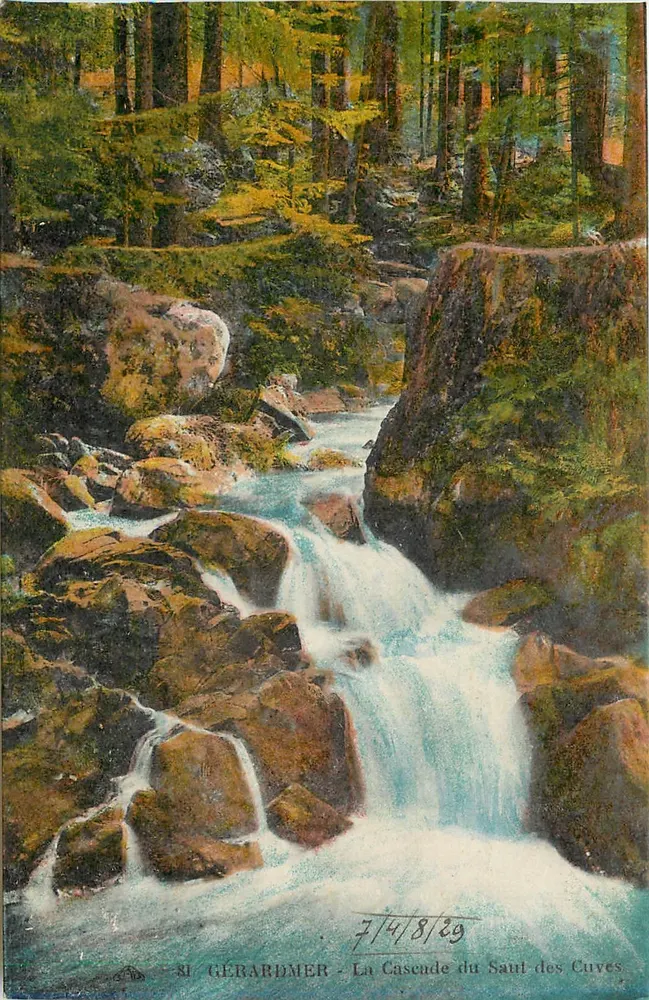 St GÉRARDMER - A Cachoeira do Saut des Cuvres - Frente